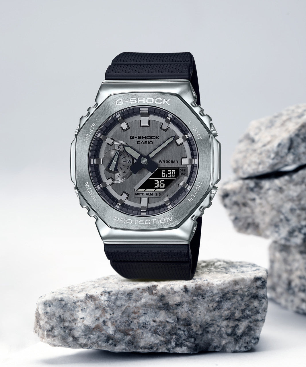 G-Shock GM-2100 – Silver Steel Edition