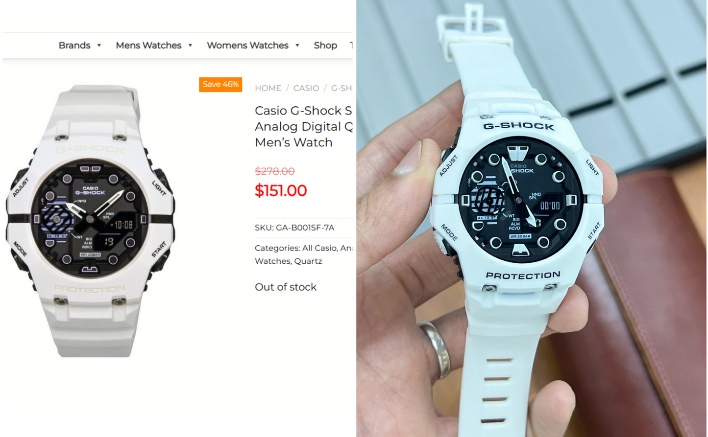 G-Shock GA-B001 White Edition