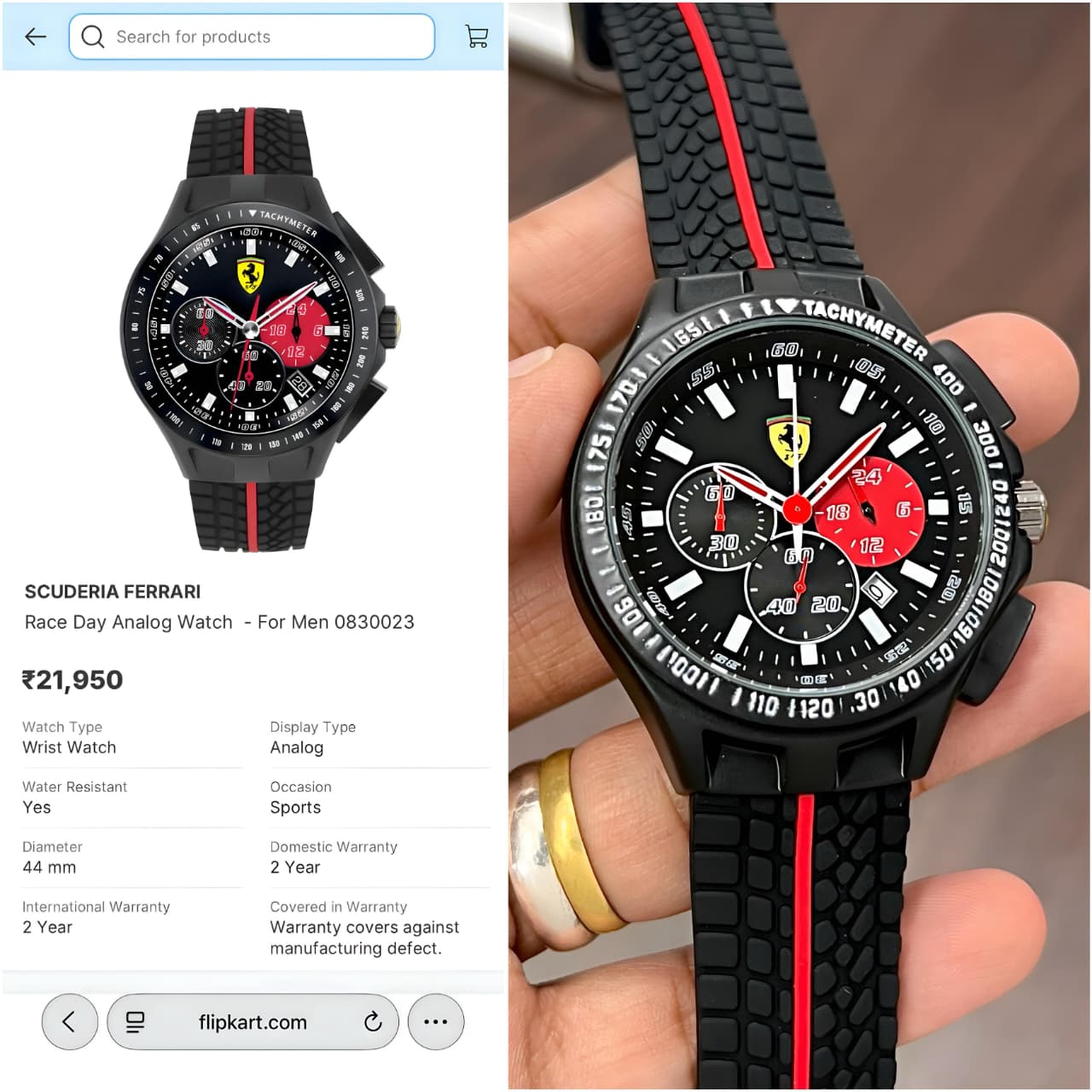 Scuderia Ferrari Race Chronograph Men's Watch