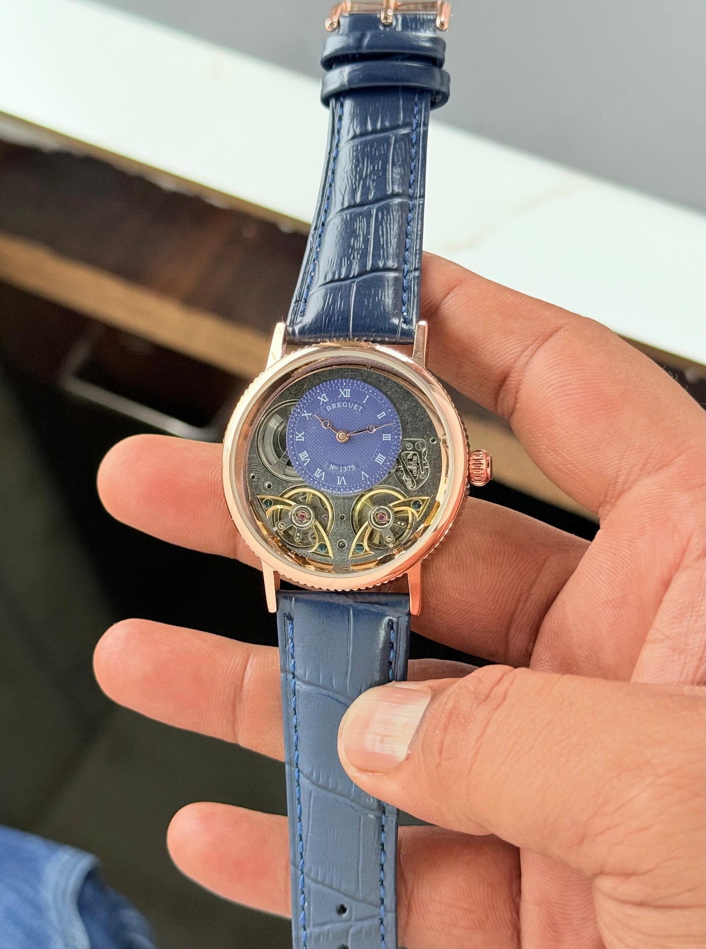 BREGU€T Tradition Dual Tourbillon Men's Watch