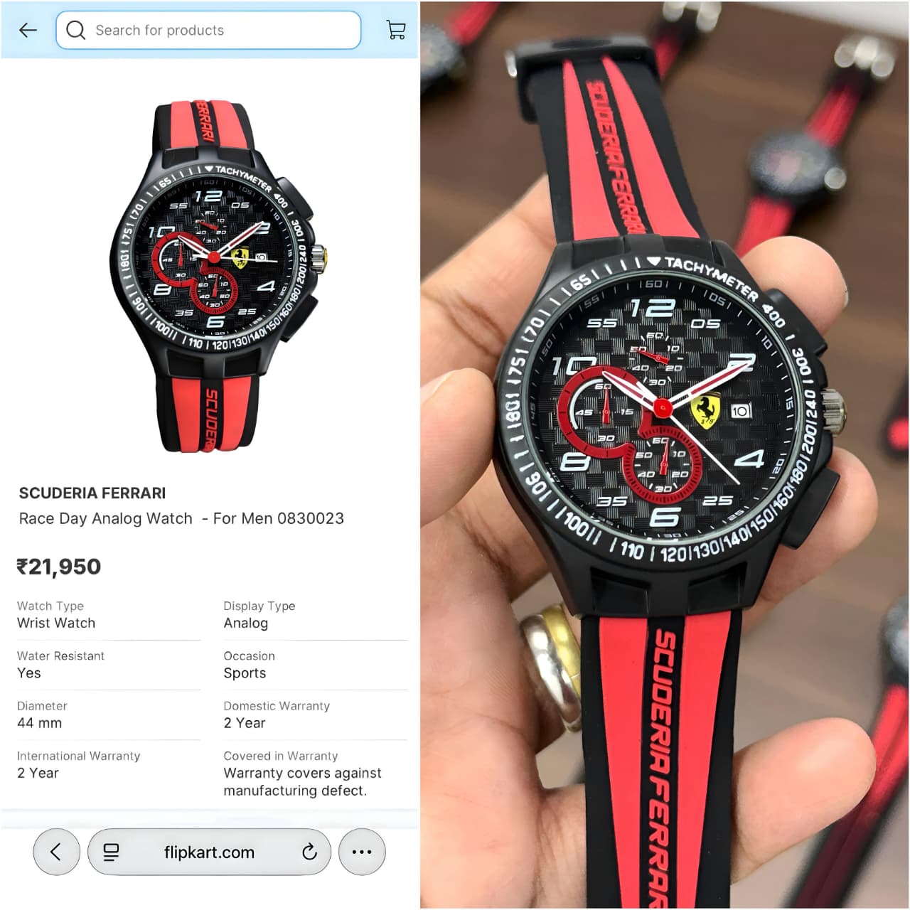 Scuderia Ferrari Race Chronograph Men's Watch
