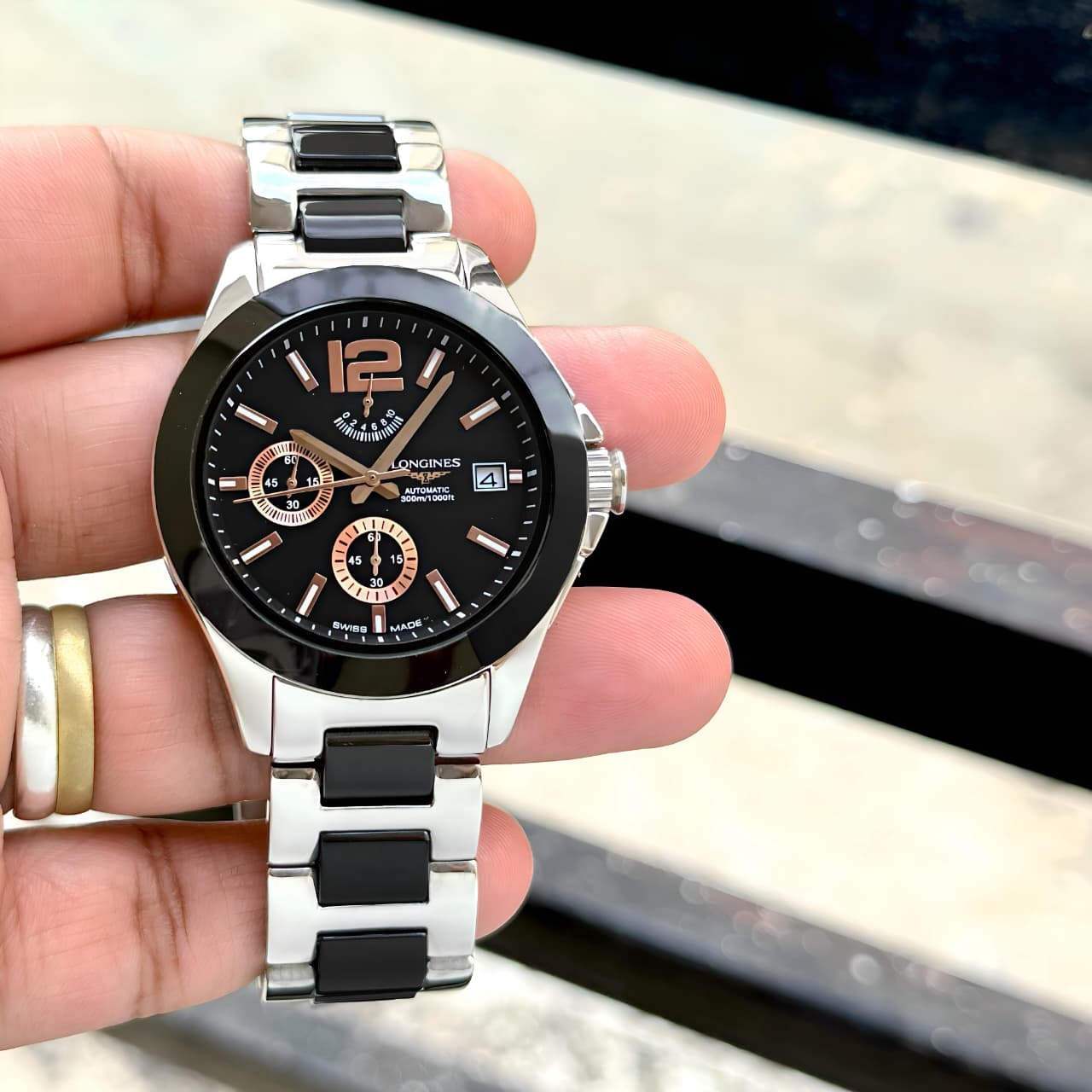 L0NGINES Conquest Chrono Ceramica