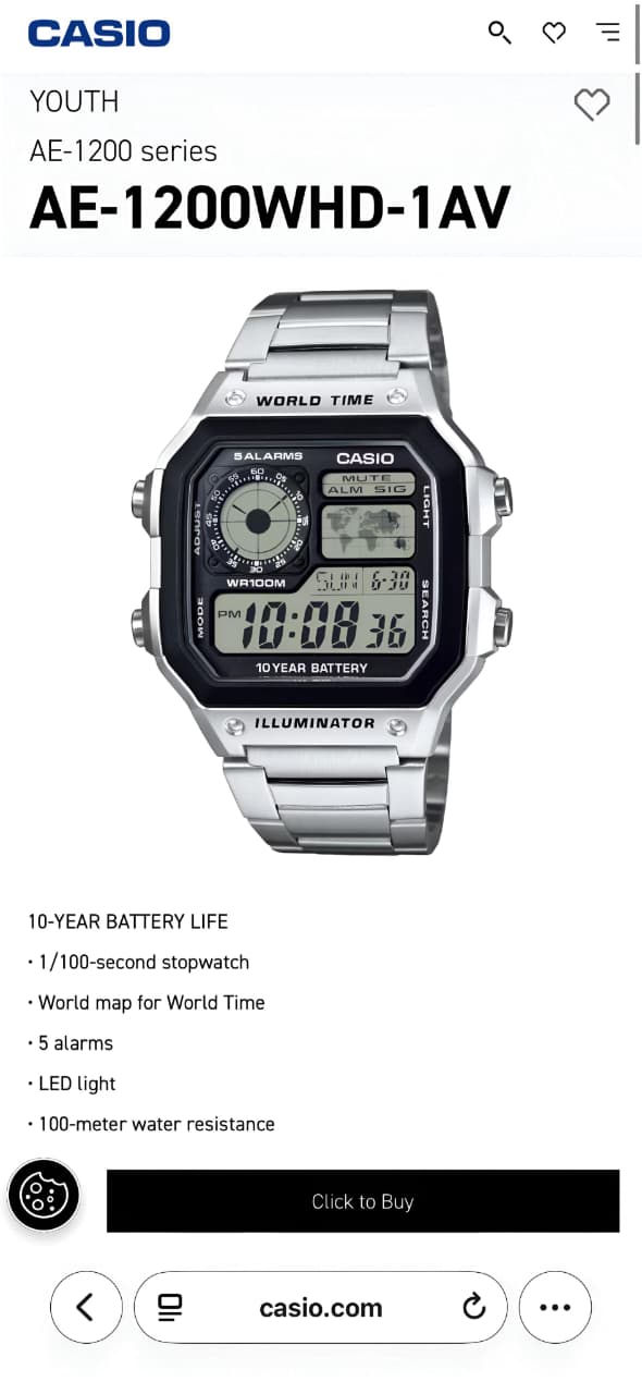 Casio AE-1200WHD