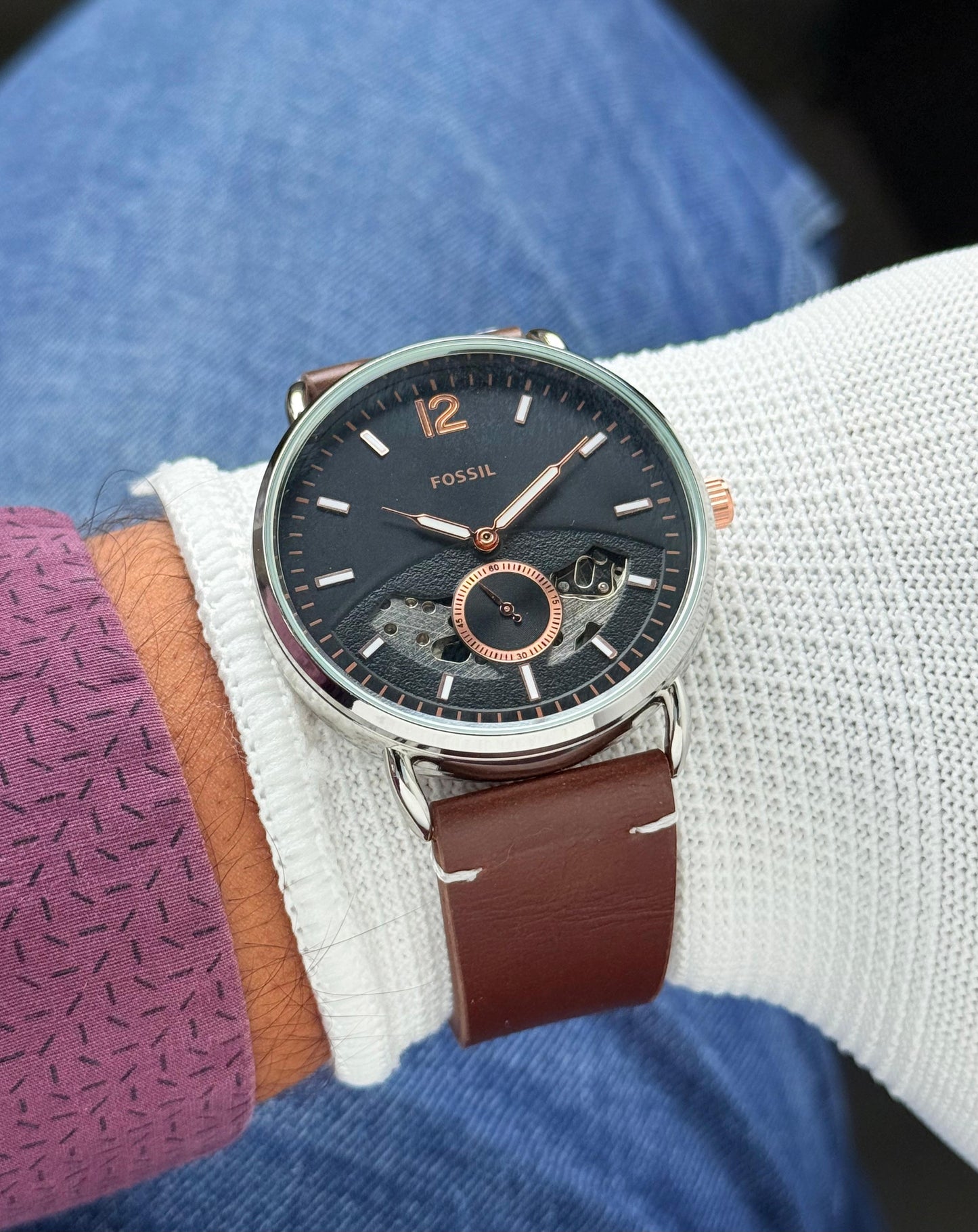 Fossil Commuter Automatic Skeleton ME3158