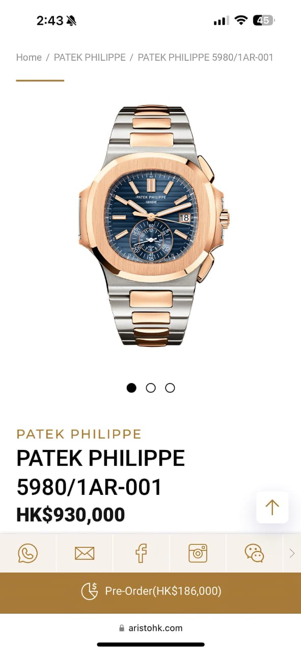Patek Philippe Nautilus Automatic 5980