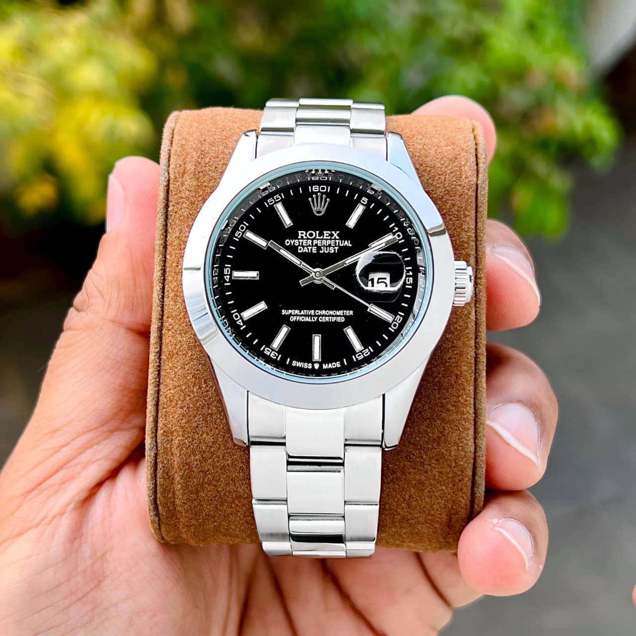 Rolex DateJust Silver Edition Men's Watch