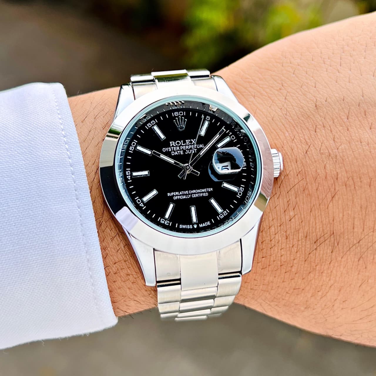 Rolex DateJust Silver Edition Men's Watch