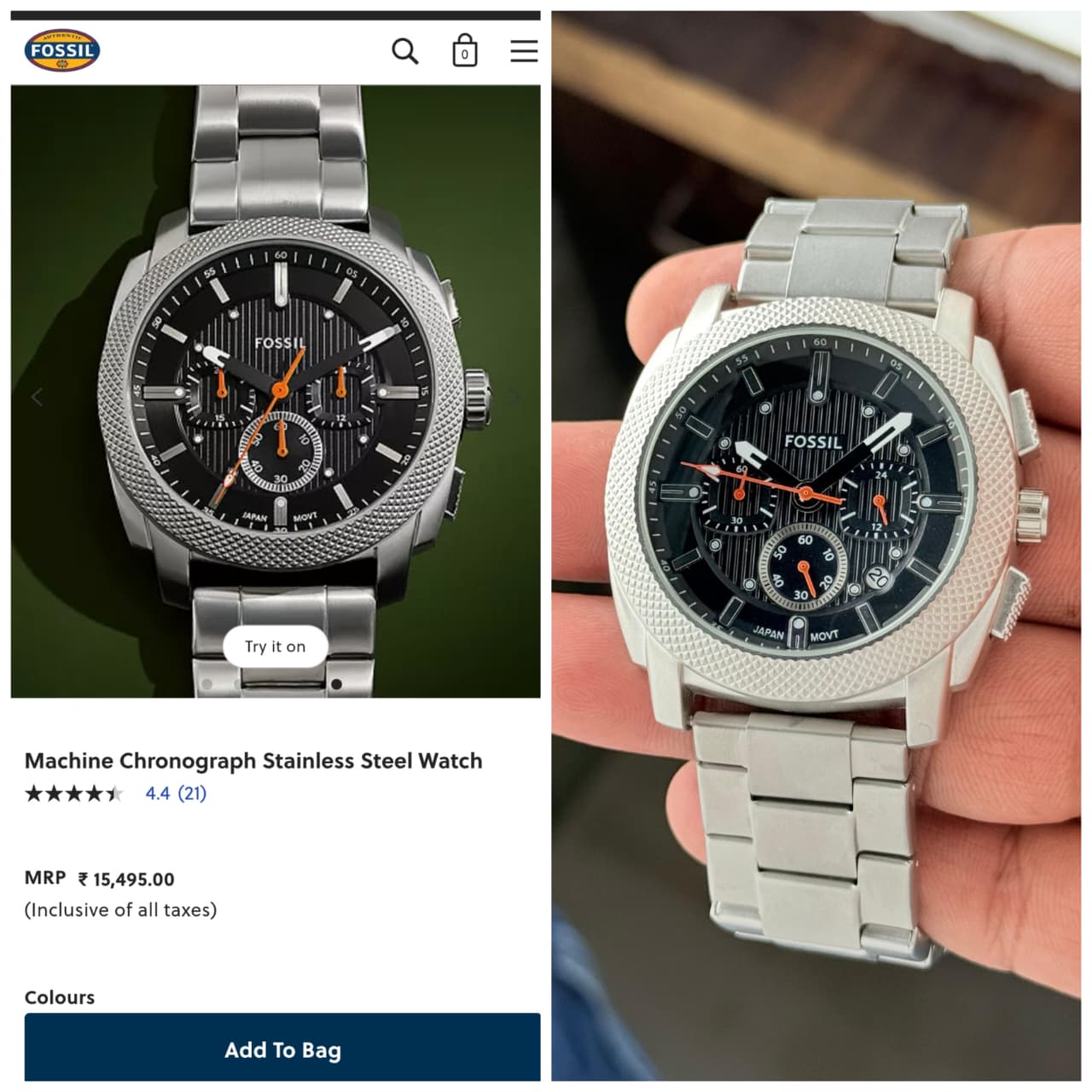 Fossil Machine Chronograph FS6095