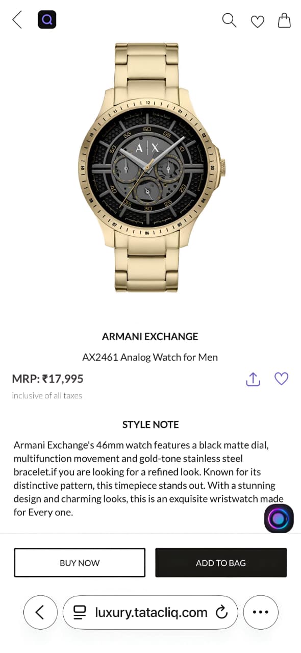 Armani Exchange Chronograph AX2461
