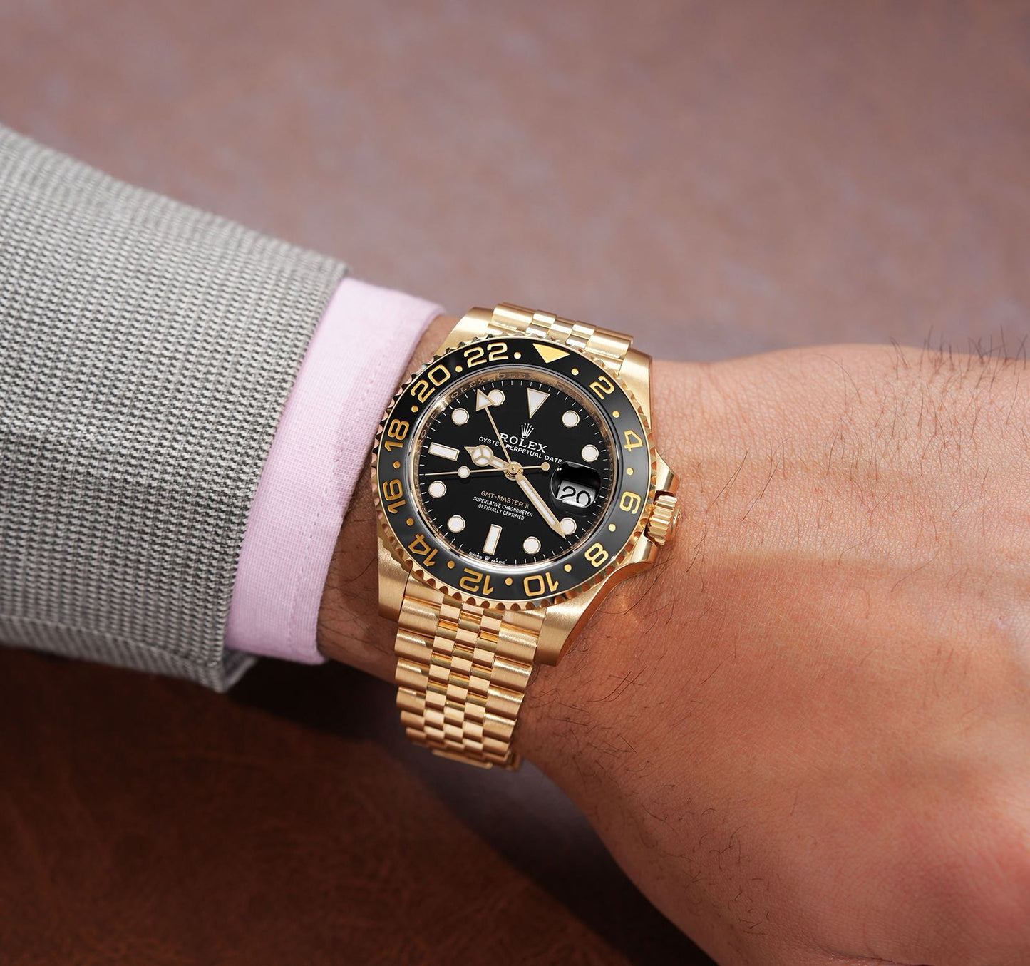 Rolex GMT Master II Gold Edition Mens Watch