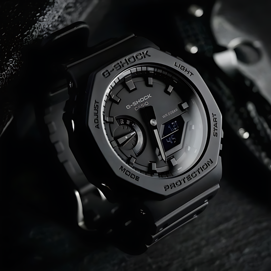 G-SHOCK GA-2100-1A1DR All Black | Analog-Digital Resin Watch