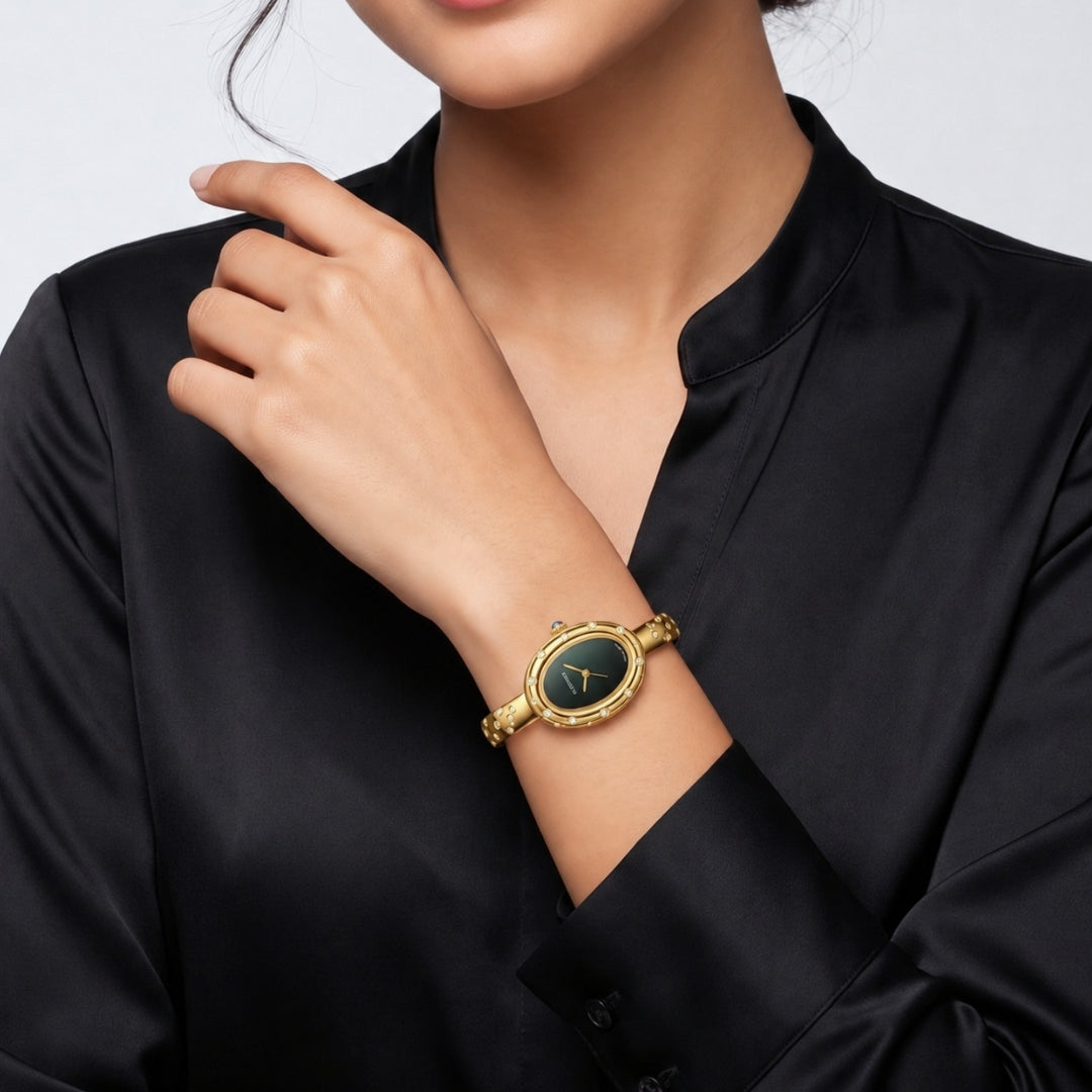 Cartier Diamond Bangle Watch-Gold
