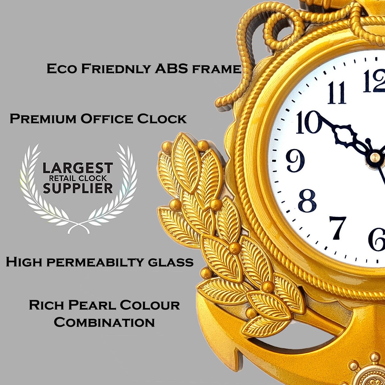 Royal Anchor Wall Clock