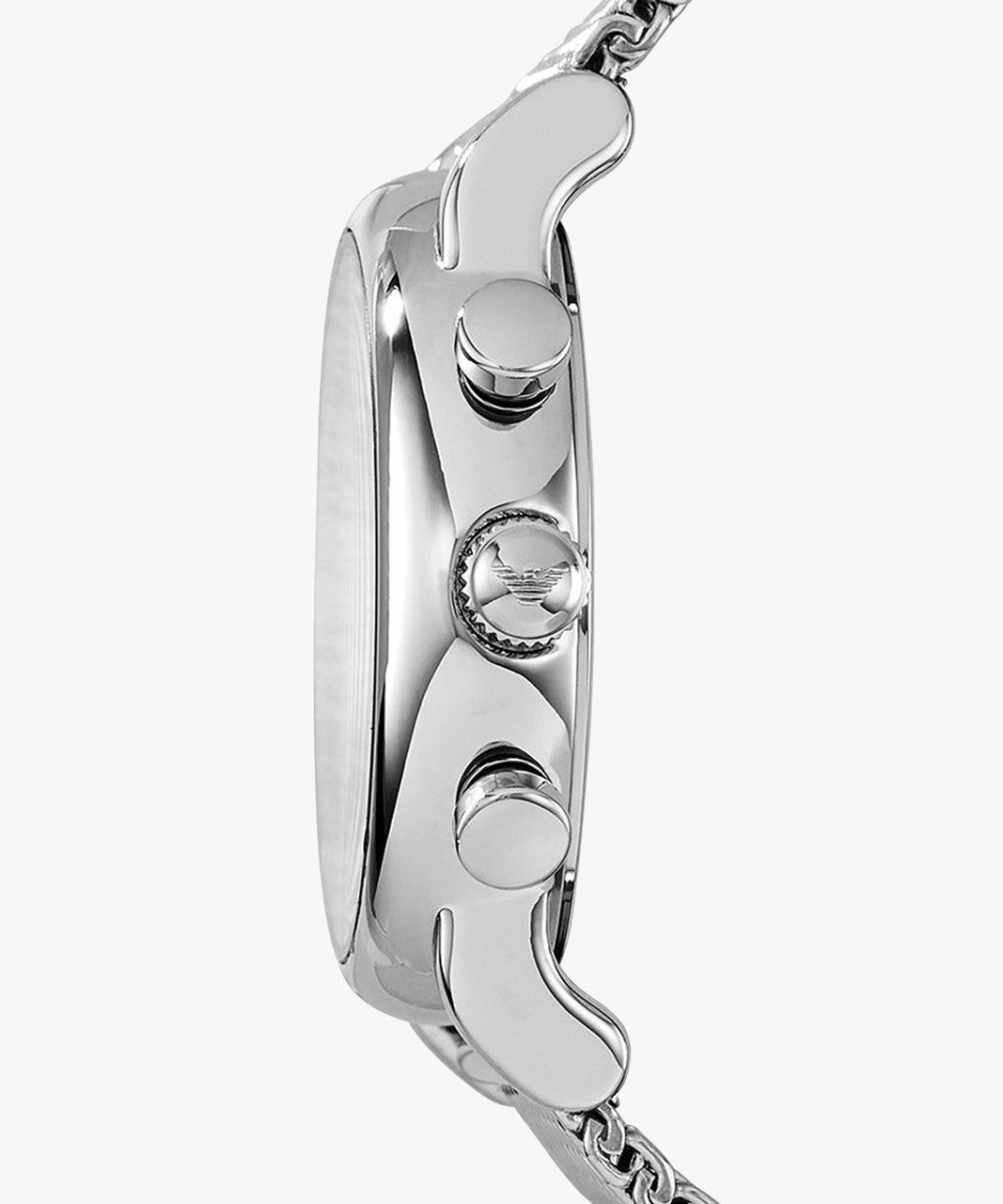 Emporio Armani AR1808, Stainless Steel Analog Black Dial Men Watch, Silver Band