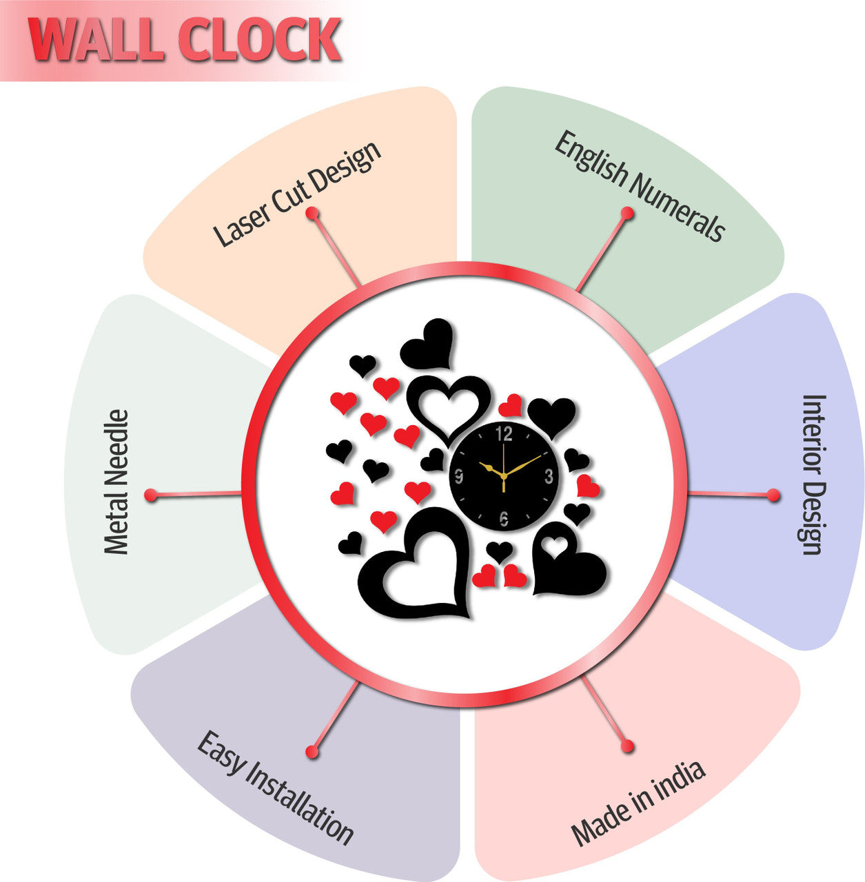 Love Flow Wall Clock