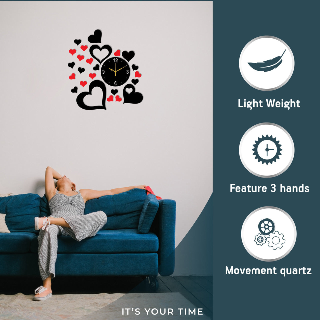 Love Flow Wall Clock