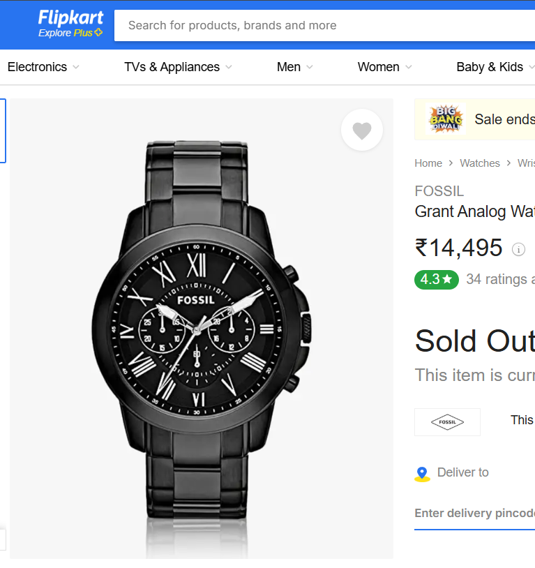 Fossil Grant FS4832I