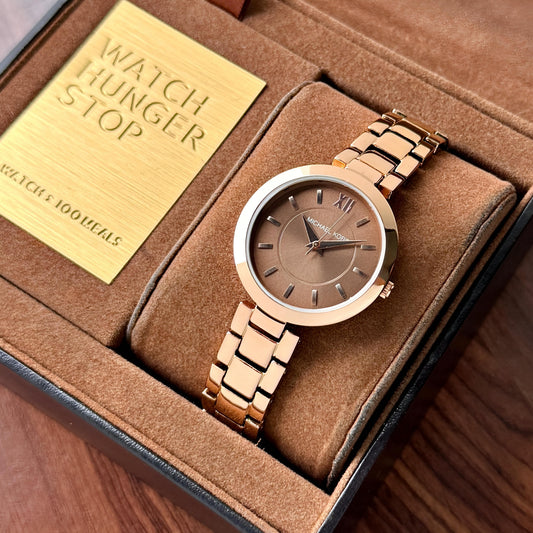 Michael Kors Women's Slim Rose Gold Watch