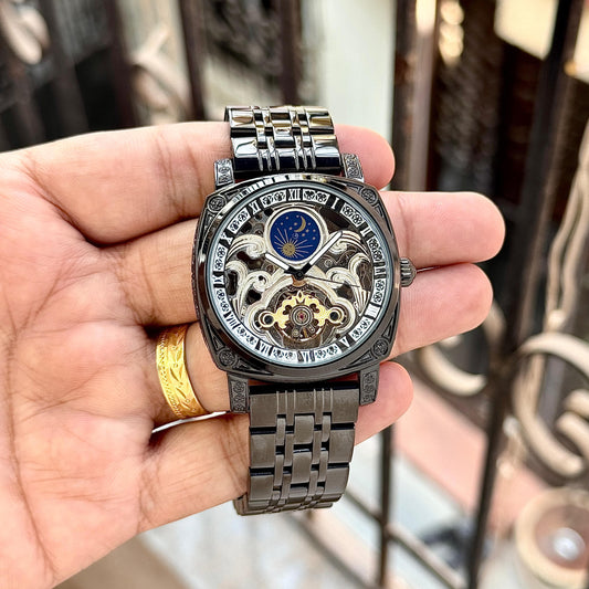 Patek Philippe Skeleton Automatic Watch - Balck Edition