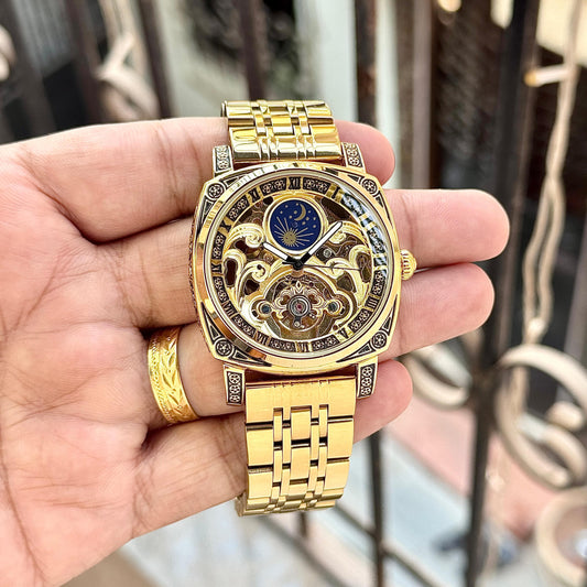 Patek Philippe Skeleton Automatic Watch - Golden Edition