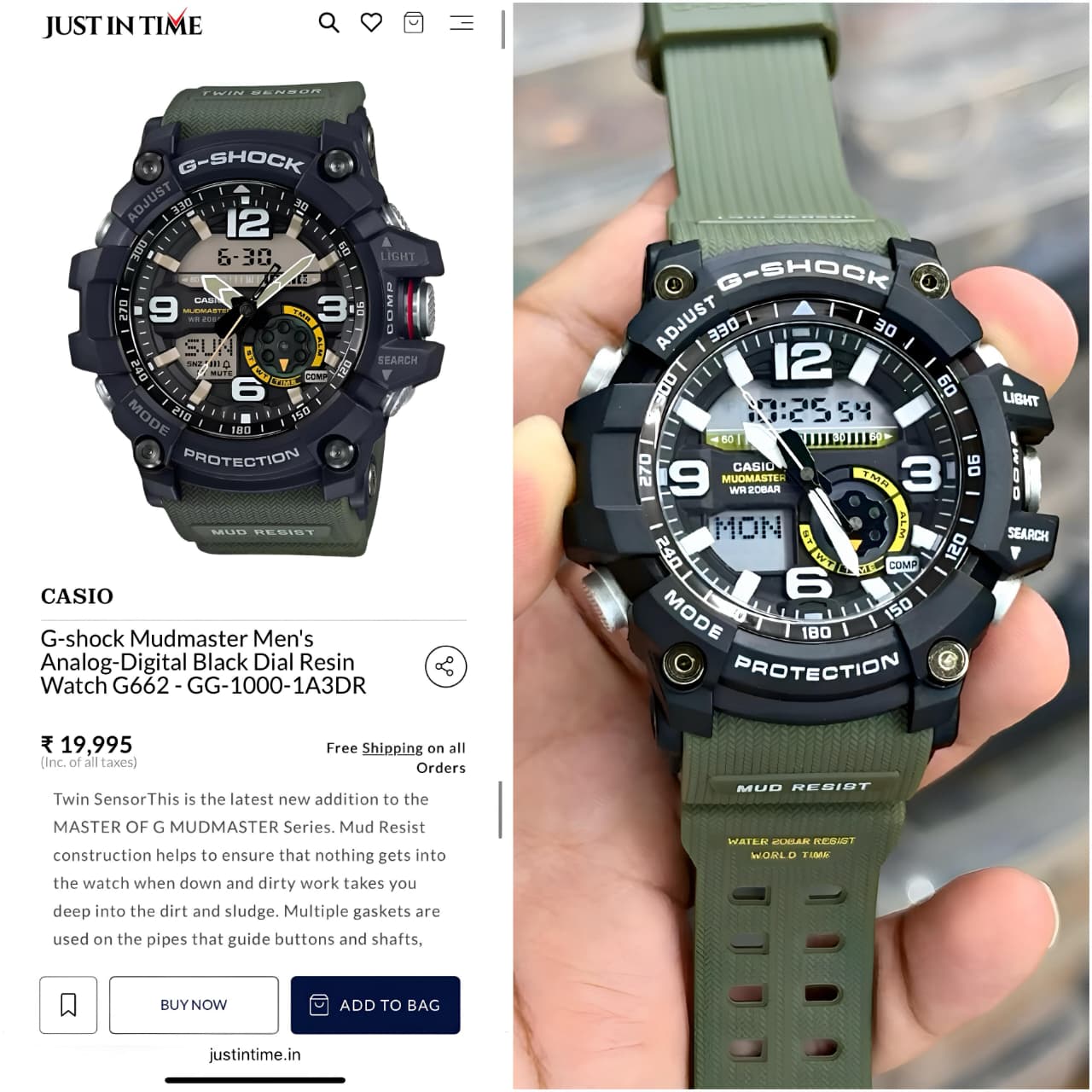 G-Shock MudMaster GG1000-1A3