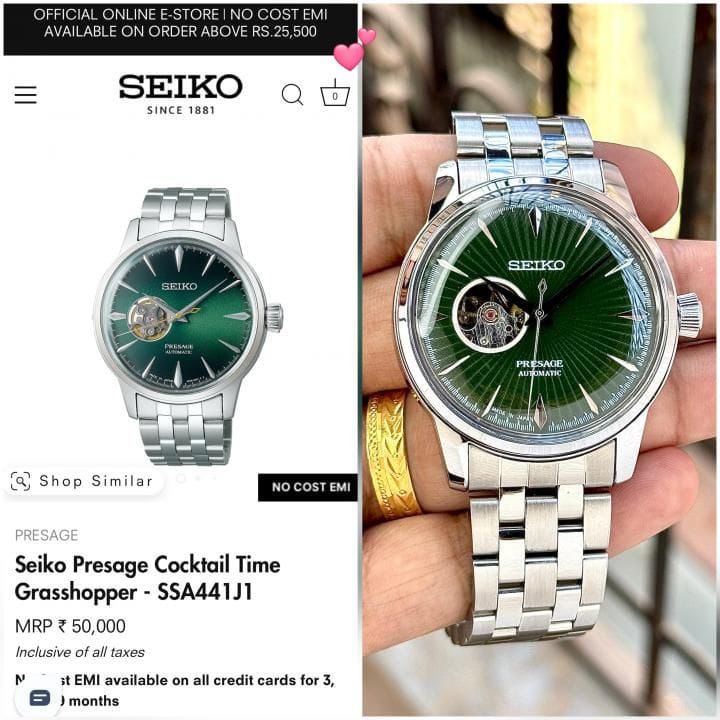 Seiko Presage Cocktail Time Watch