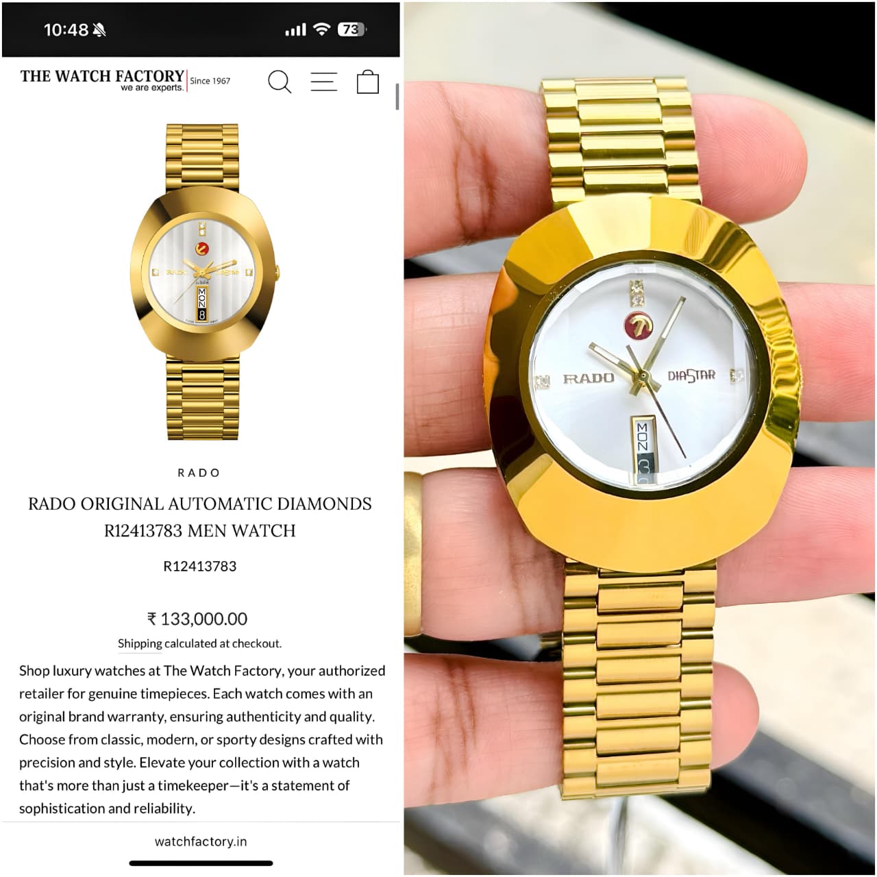Rado Original Automatic Golden Edition Men's Watch