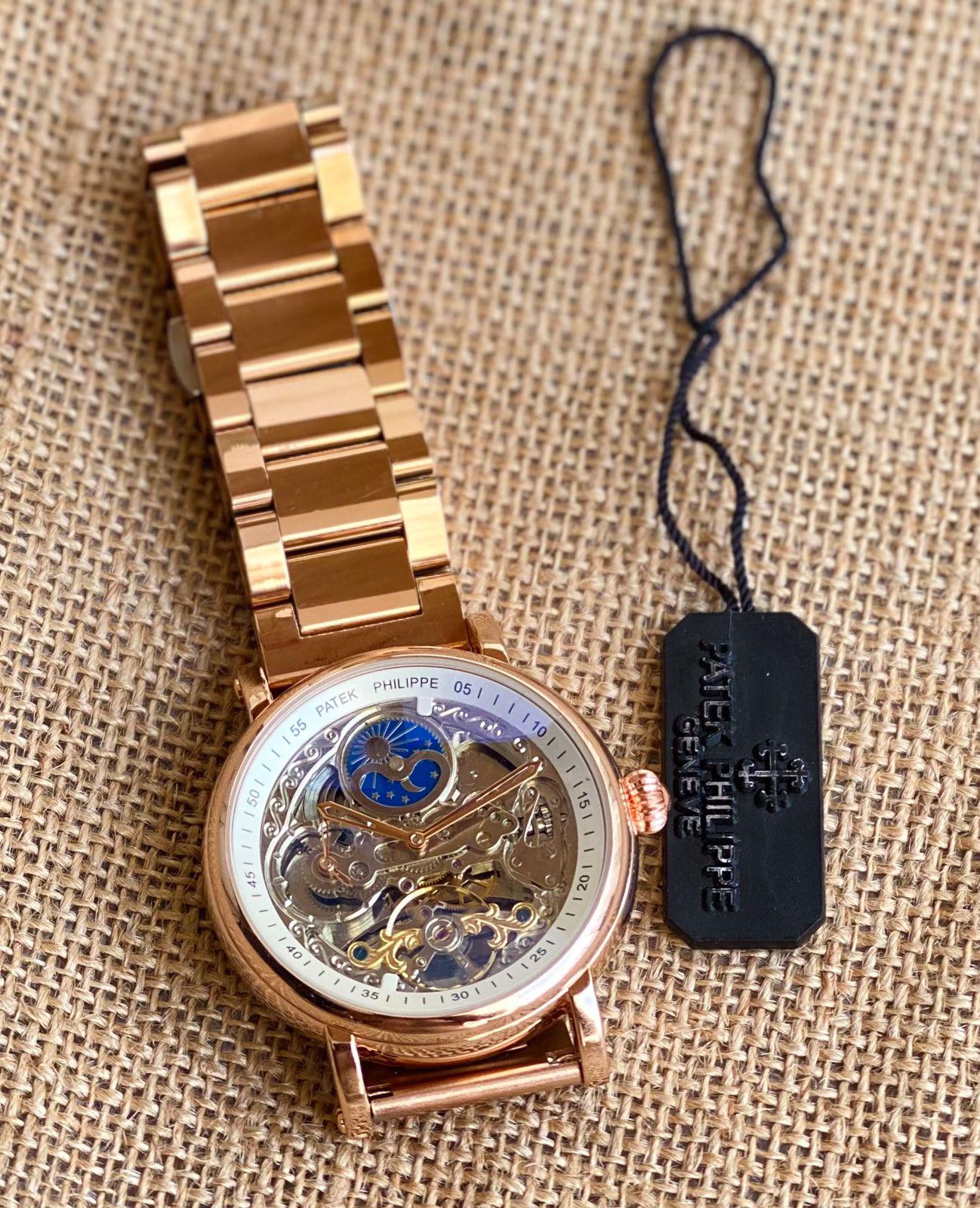 Patek Philippe open-back rose gold