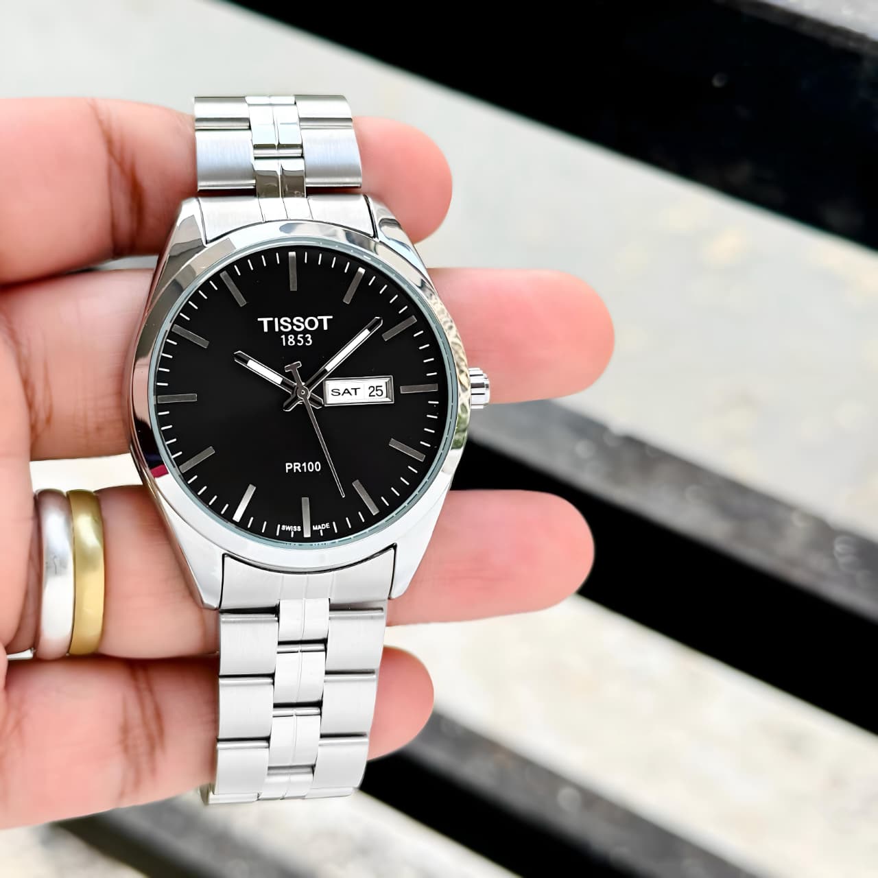 Tissot PR100 Day & Date Men's Watch