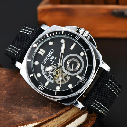 Seiko 5 Sports Automatic Skeleton Dial Men’s Watch