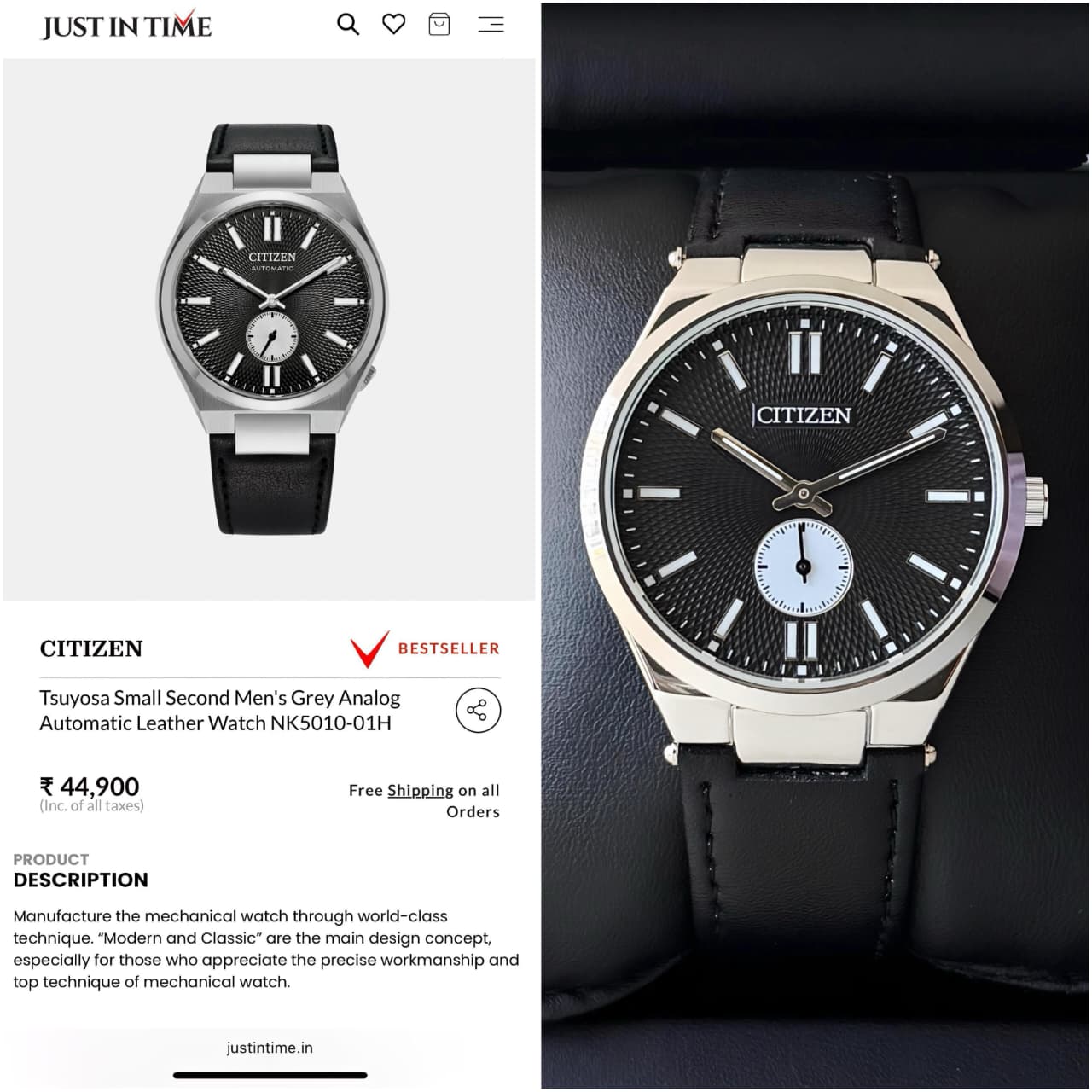 Citizen Tsuyosa Chronograph Watch for Men