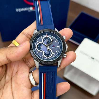Tommy Hilfiger Clark Chronograph – Bold Racing-Inspired Edition