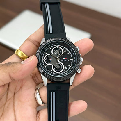 Tommy Hilfiger Clark Chronograph – Bold Racing-Inspired Edition