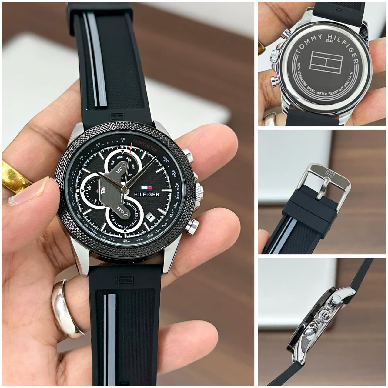 Tommy Hilfiger Clark Chronograph – Bold Racing-Inspired Edition