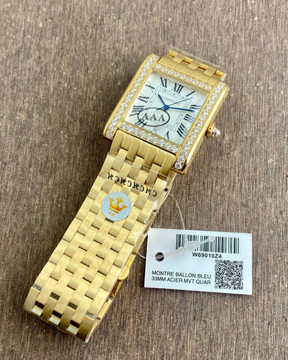 Cartier Golden W69010Z4 Unisex Watch