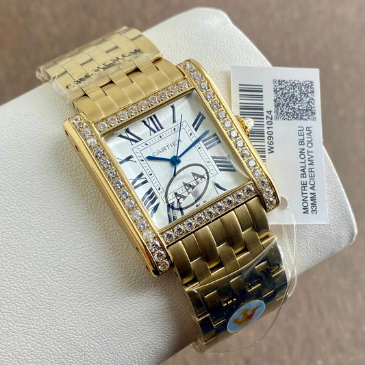 Cartier Golden W69010Z4 Unisex Watch
