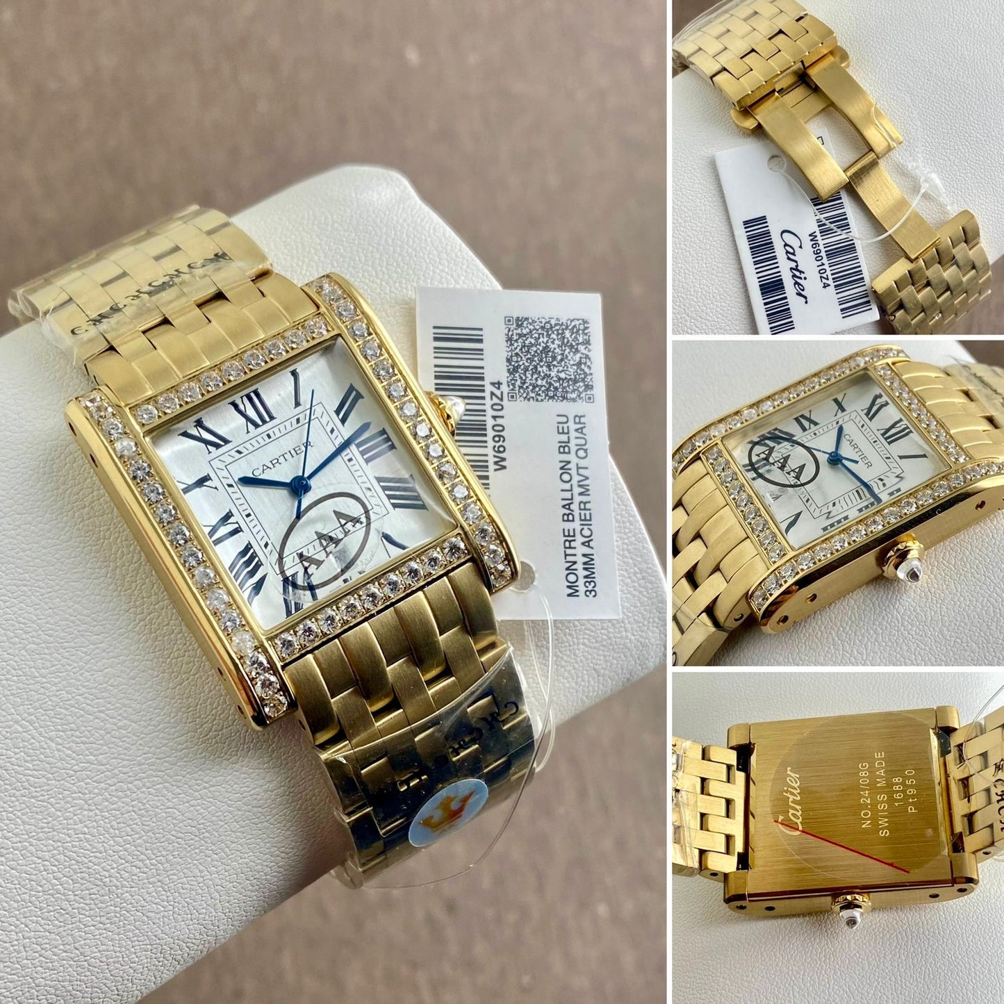 Cartier Golden W69010Z4 Unisex Watch