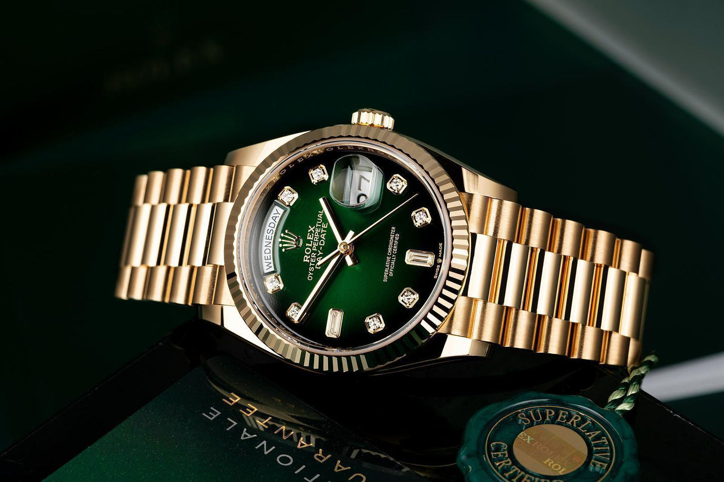 Rolex Oyster Perpetual Day-Date Green Dial