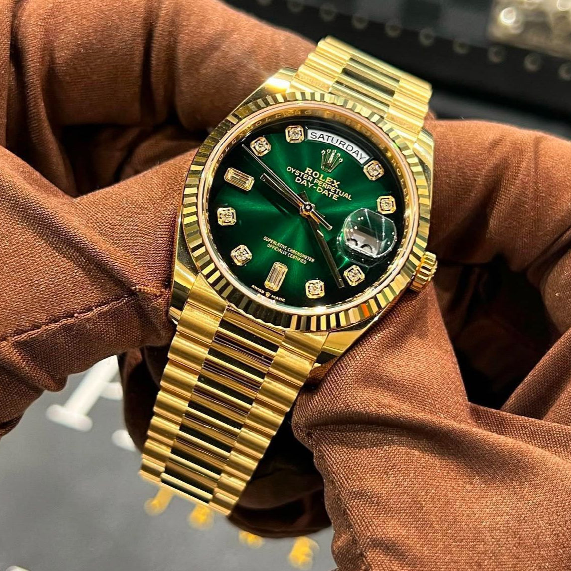 Rolex Oyster Perpetual Day-Date Green Dial