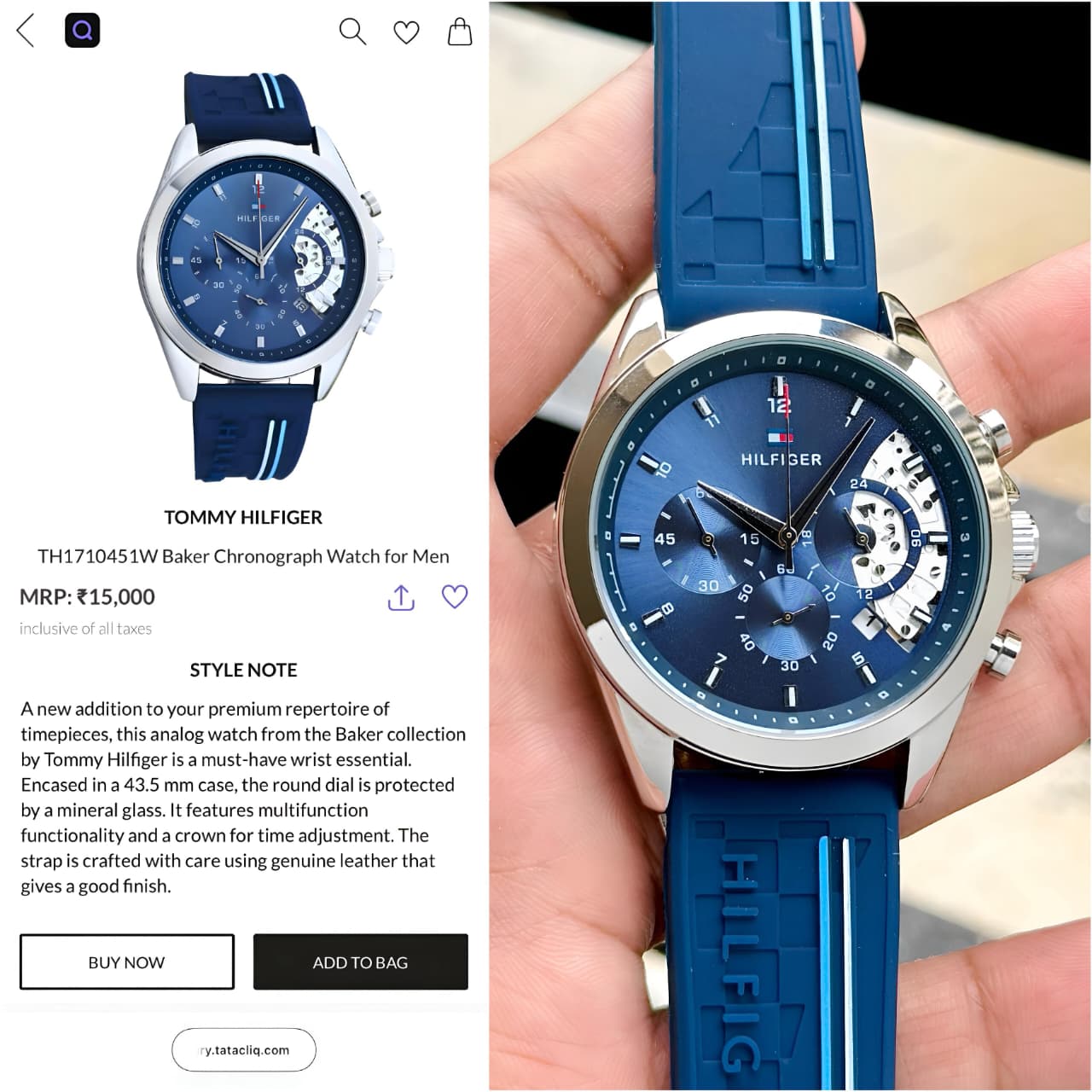 Tommy Hilfiger Casual Blue Chronograph