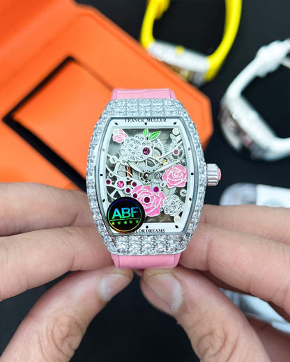 FRĀNCK MŪLLĒR Vanguard Lady Colour Dreams Rose Skeleton