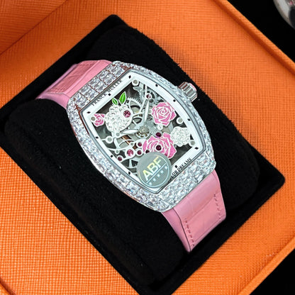 FRĀNCK MŪLLĒR Vanguard Lady Colour Dreams Rose Skeleton