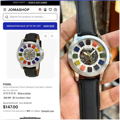 F0SSIL Grant Automatic Multicolour Skeleton