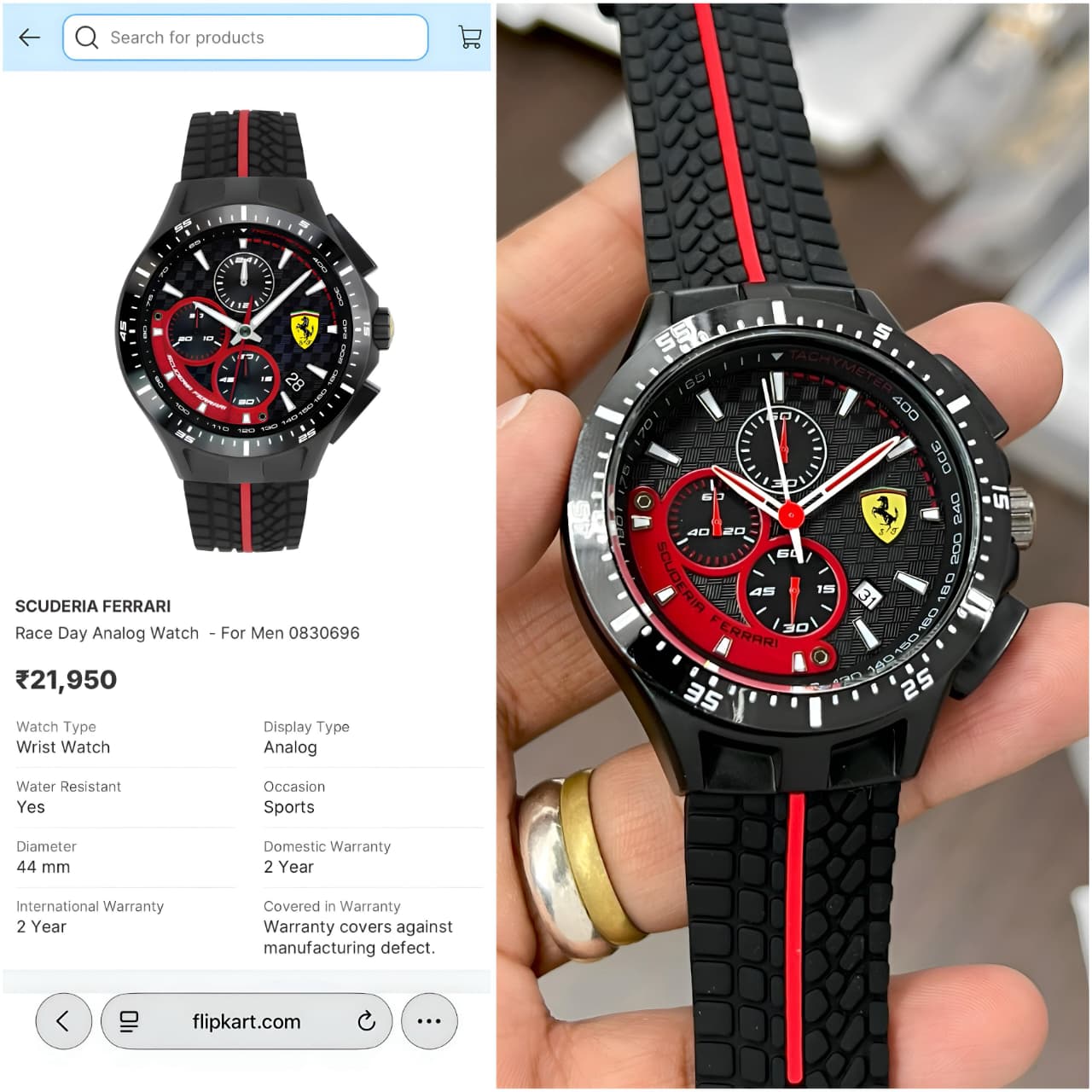 Scuderia Ferrari Race Chronograph Men's Watch