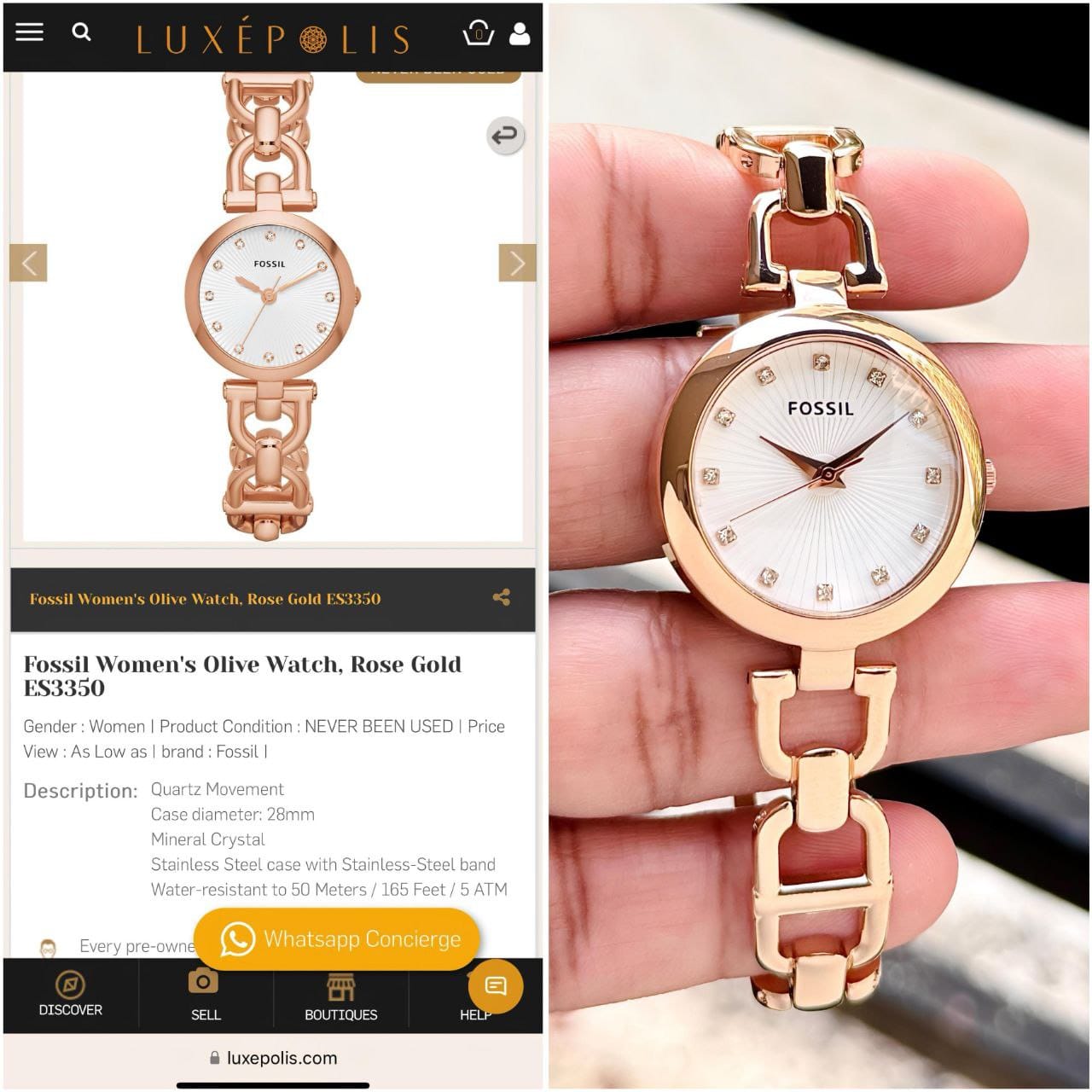 Fossil Women’s Rose Brown TT Collection