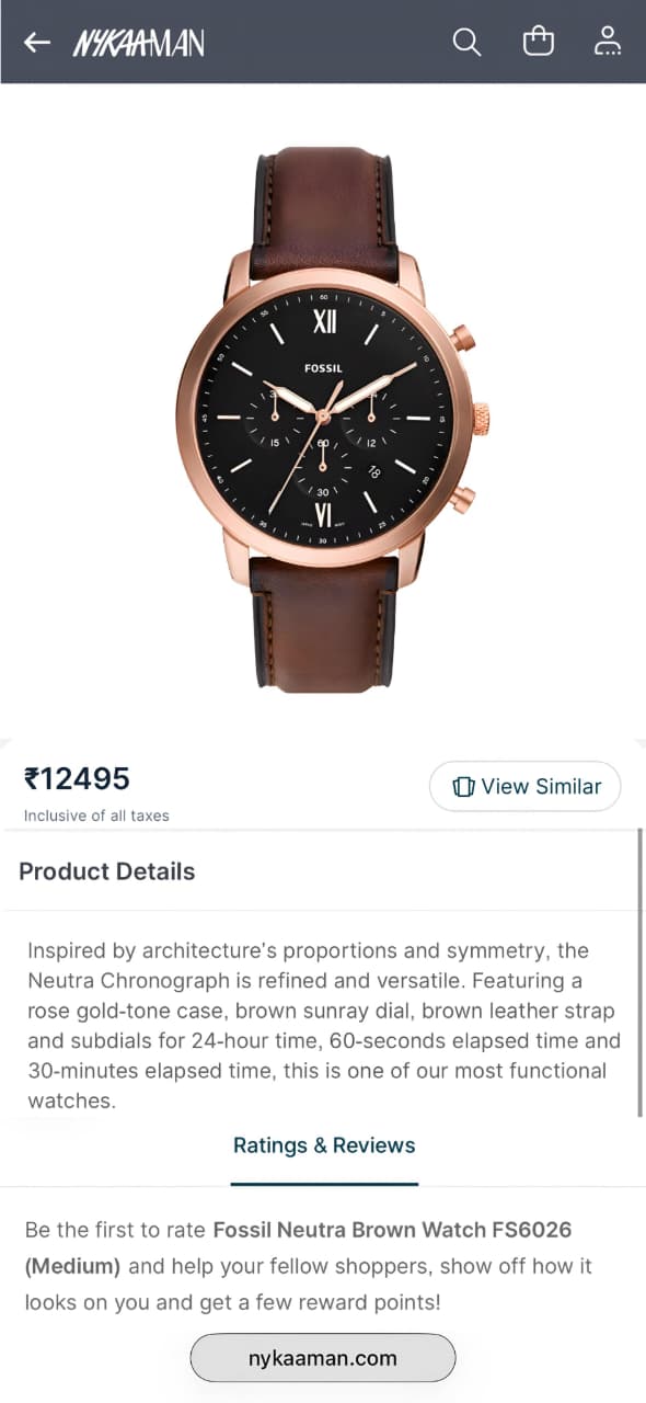 Fossil Neutra Chronograph FS6026