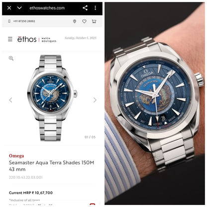 0MEGA Aqua Terra Worldtimer
