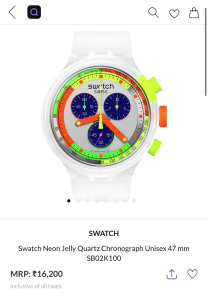 Swatch Premium Chronograph Watch