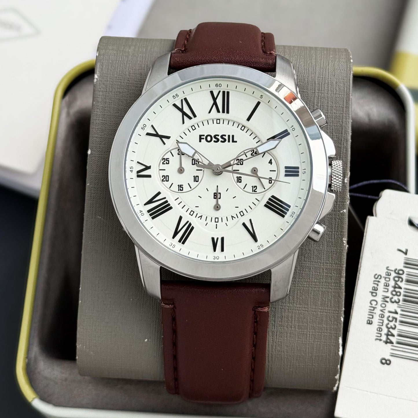 Fossil Grant Chronograph Beige