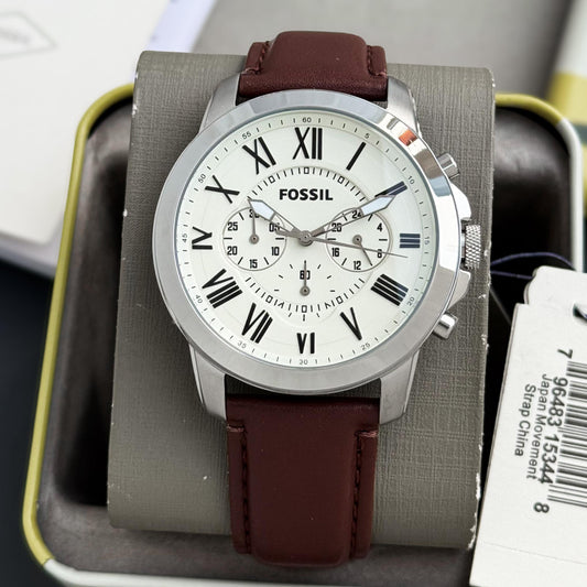 Fossil Grant Chronograph Beige